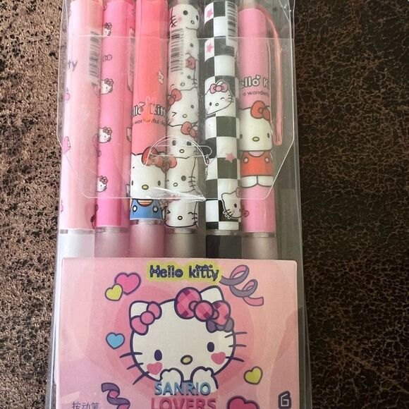 Hello Kitty Gel Pen Set of 6 - Picture 5 of 7